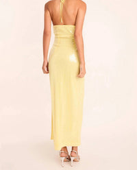 Endless Rose - Rose Sequin Halter Maxi Dress