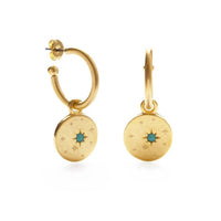 Amano Studio Women's Estrella Hoops Earrings in turquoise - women's jewelry
