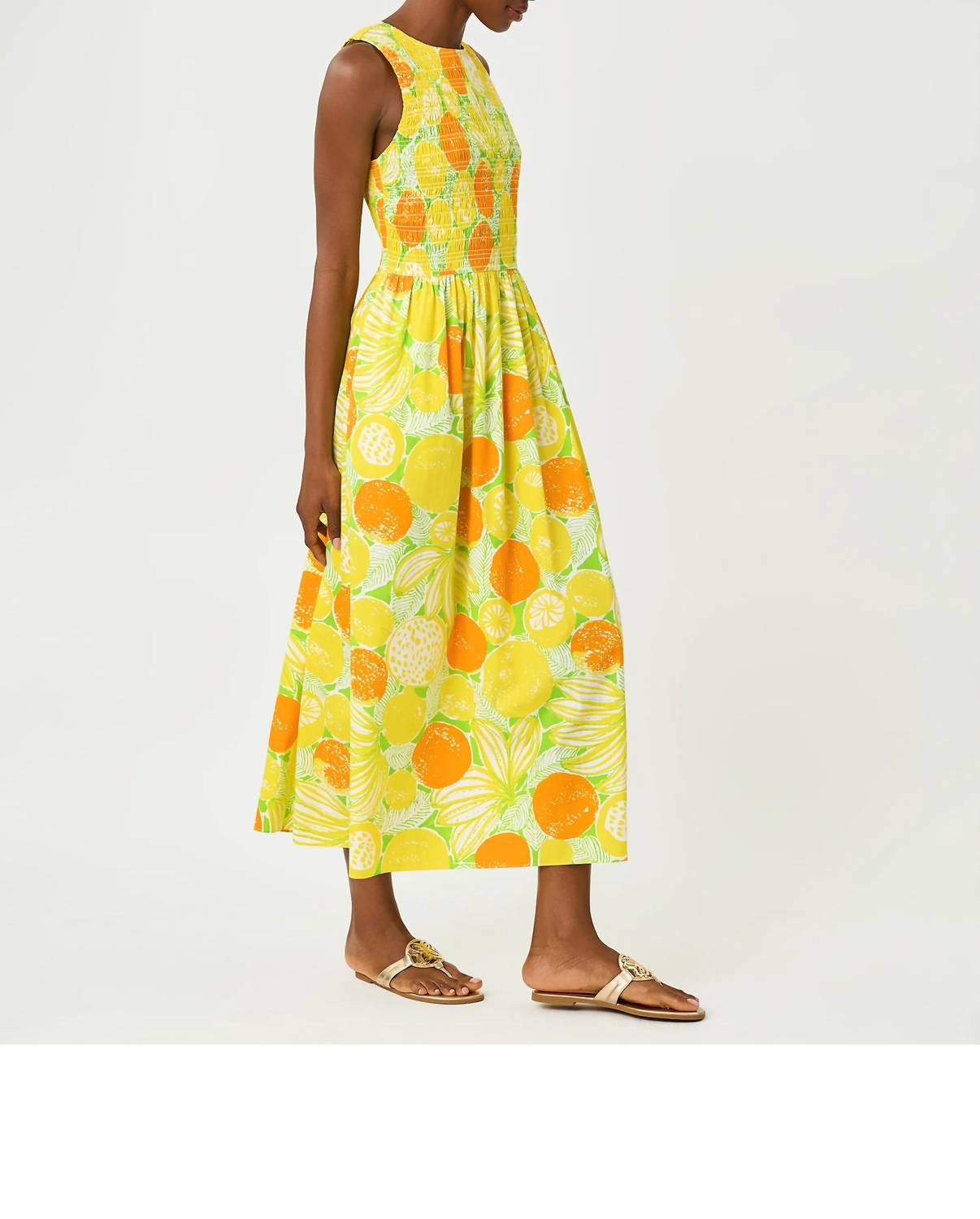Lilly Pulitzer - Daisey Smocked Midi Dress