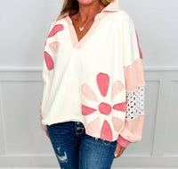 Oli & Hali - Long Sleeve Mom Cropped Top