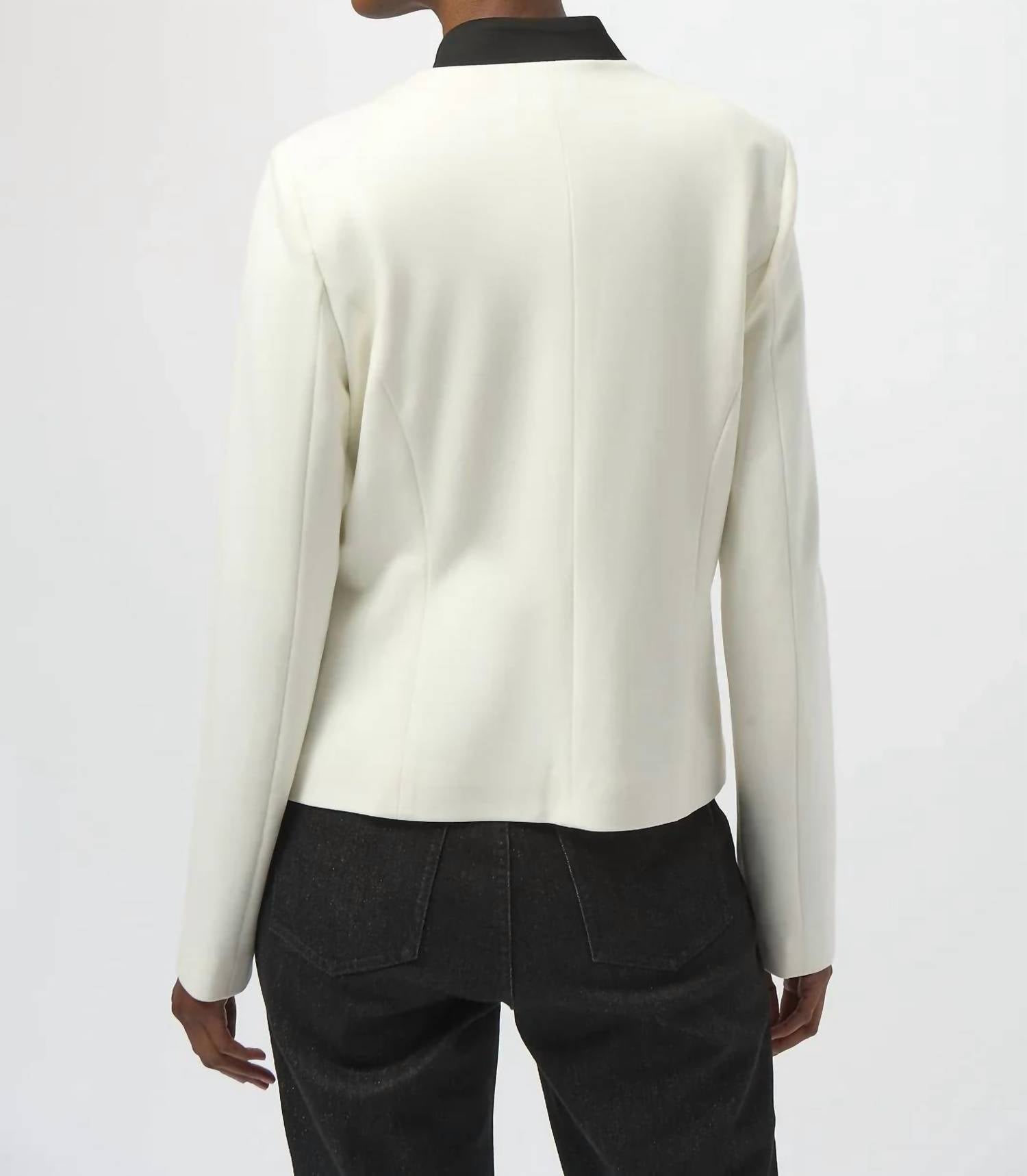 Joseph Ribkoff - Long Sleeves Mandarin Collar Jacket