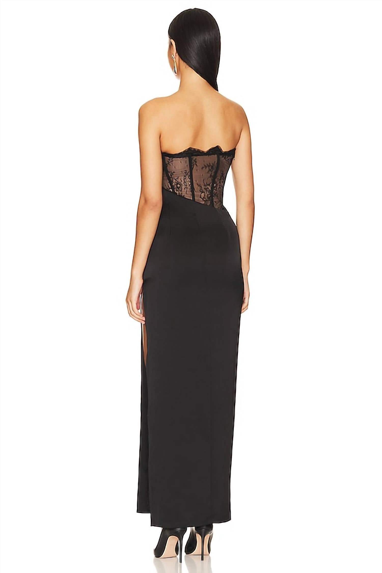 NBD Nalani Dress in black - women's dress - alternate view
