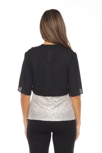 Joseph Ribkoff - Shirred Lightweight Relaxed Bolero