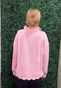 Simply Southern - Pullover Scalloped Edge Top