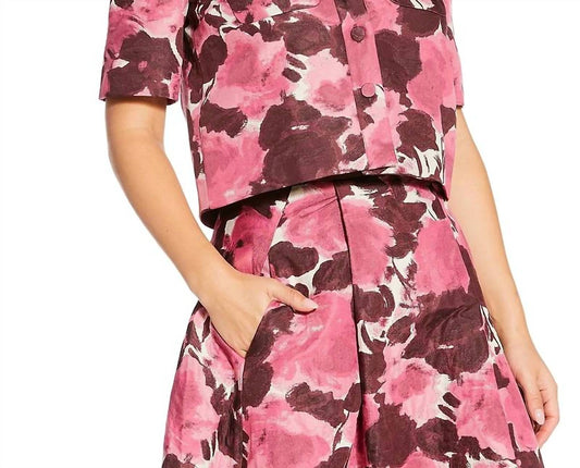 Tara Jarmon - Carolane Floral Point Collar Top