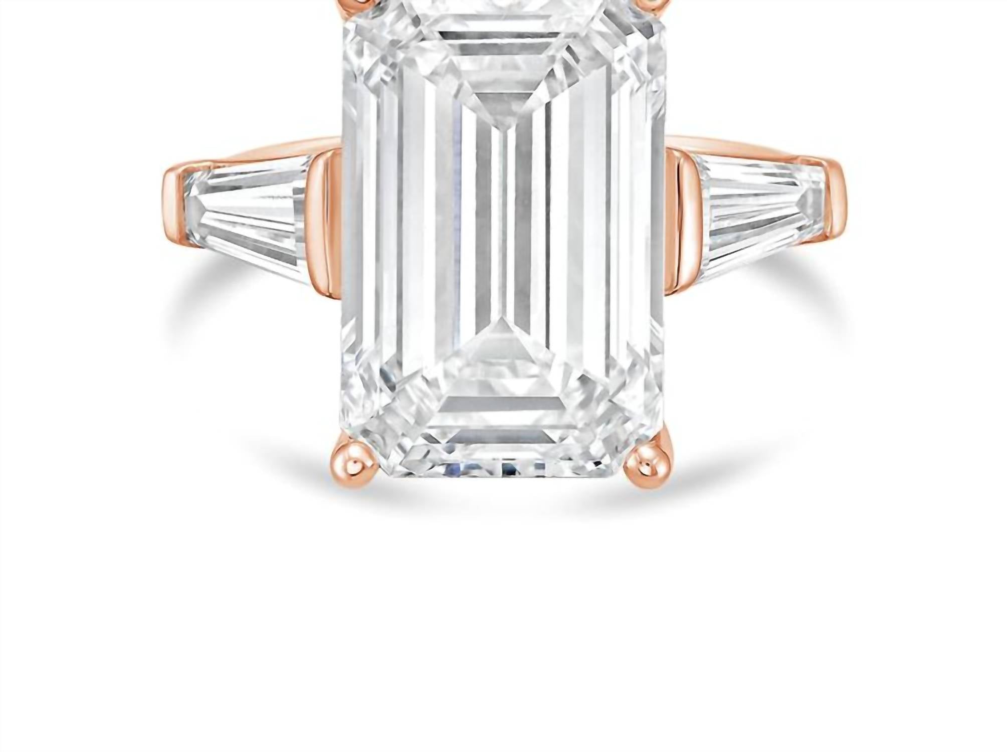 Diana M Jewels - Women's Emerald & Baguette Lab-grown Diamond Fashion Ring (15.00 Ct) - Grand