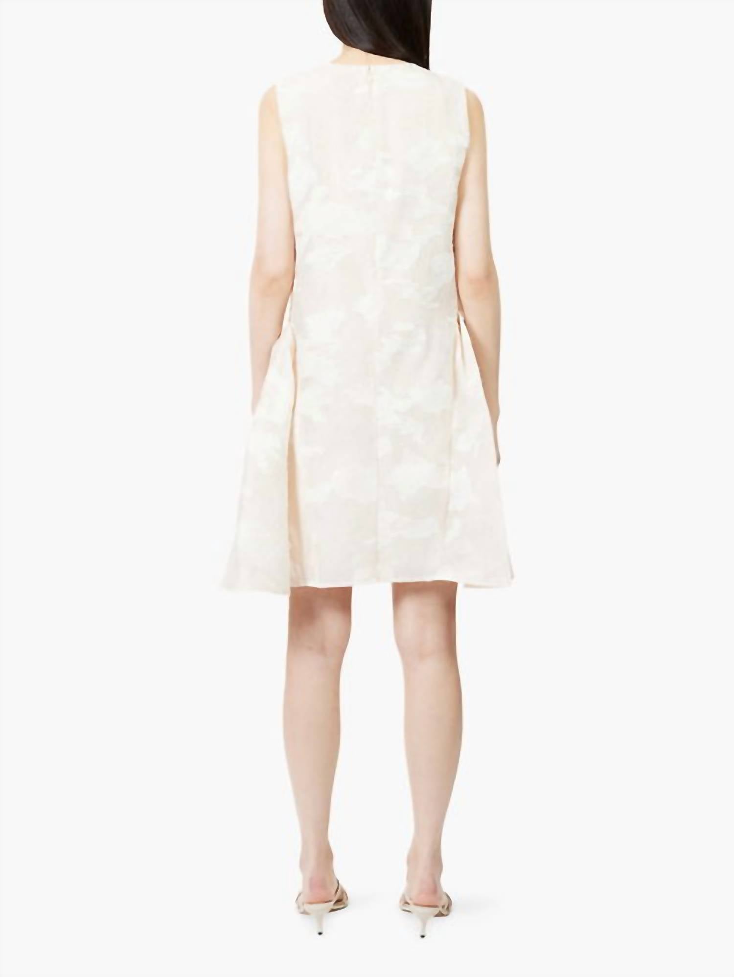 Stine Goya - Romantic Ruffling Sleeveless Mini Dress