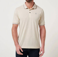 TravisMathew Happier Hour Polo in birch - men's shirt