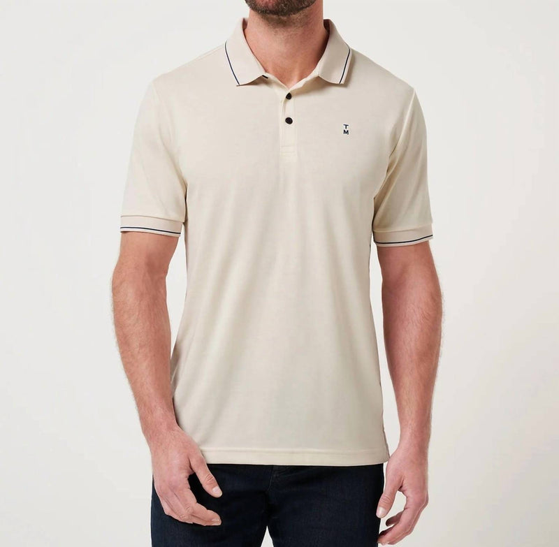 TravisMathew Happier Hour Polo in birch - men's shirt