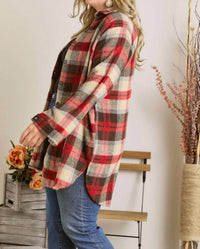 Madelyn - Check Flannel Shacket - Plus