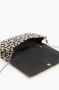 America & Beyond - Women's Forestry Leopard Embellished Clutch