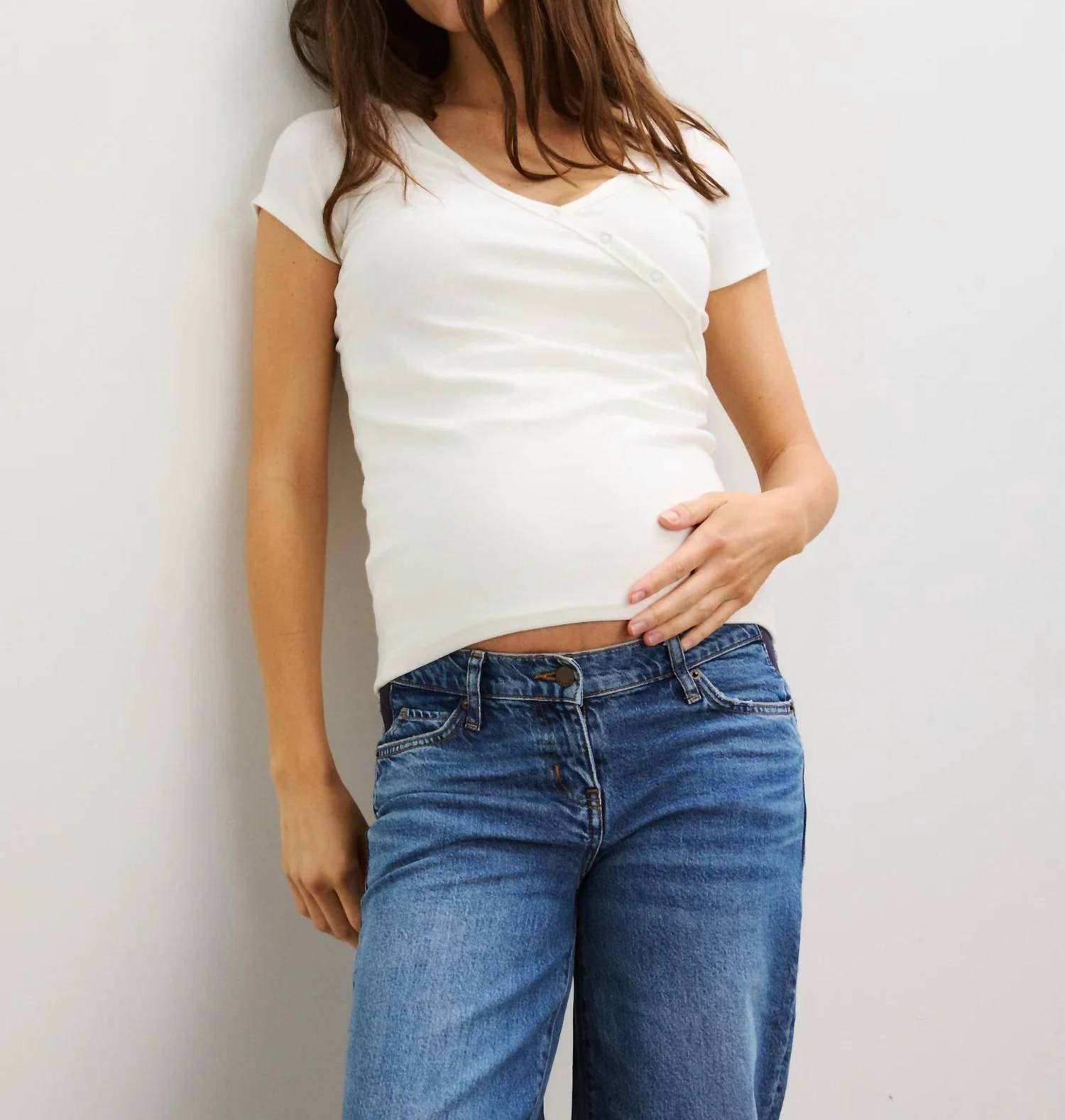 Hatch - Softest Rib Nursing Tee- Maternity
