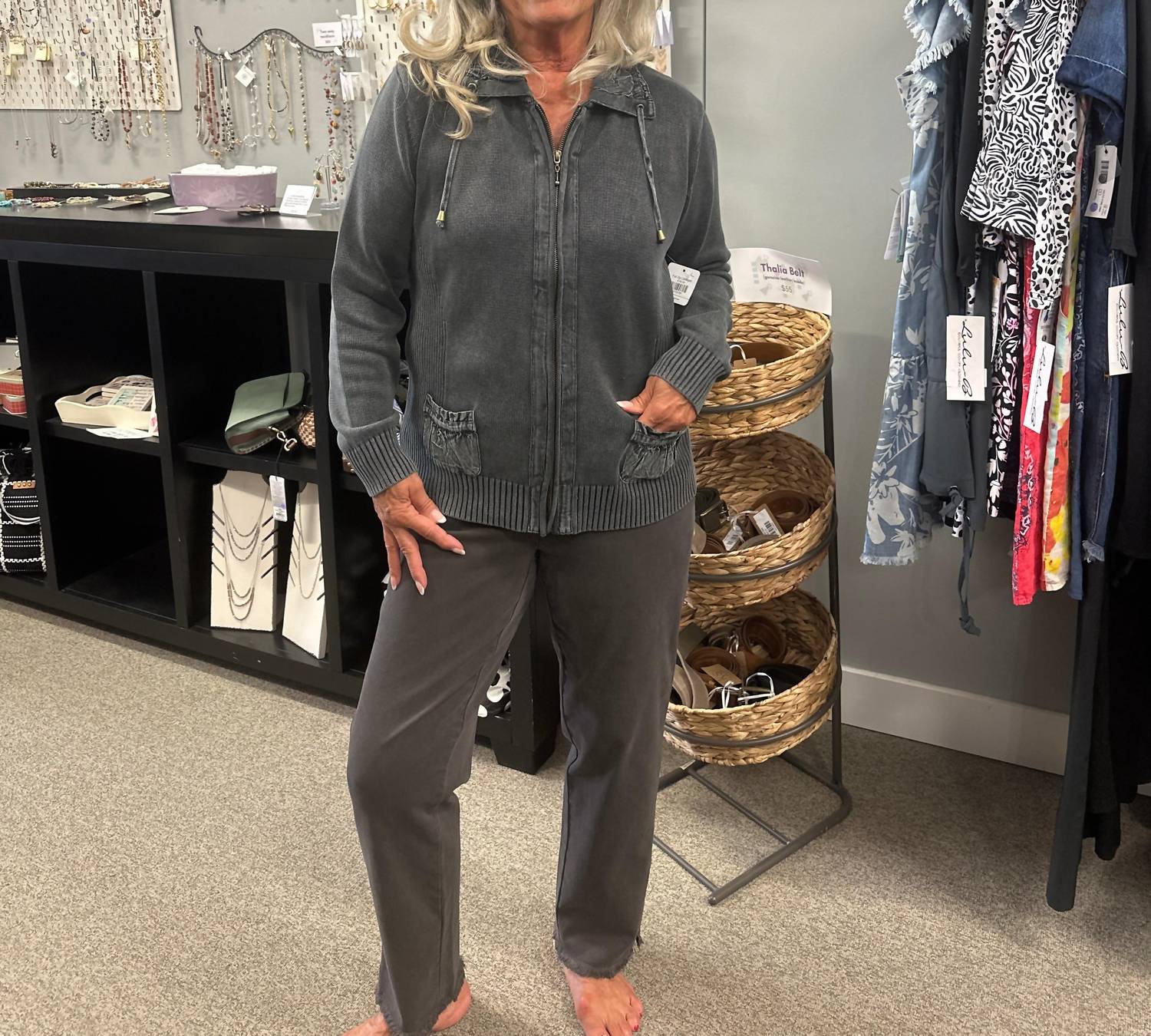 Pbj Blues - Full Zip Cardigan