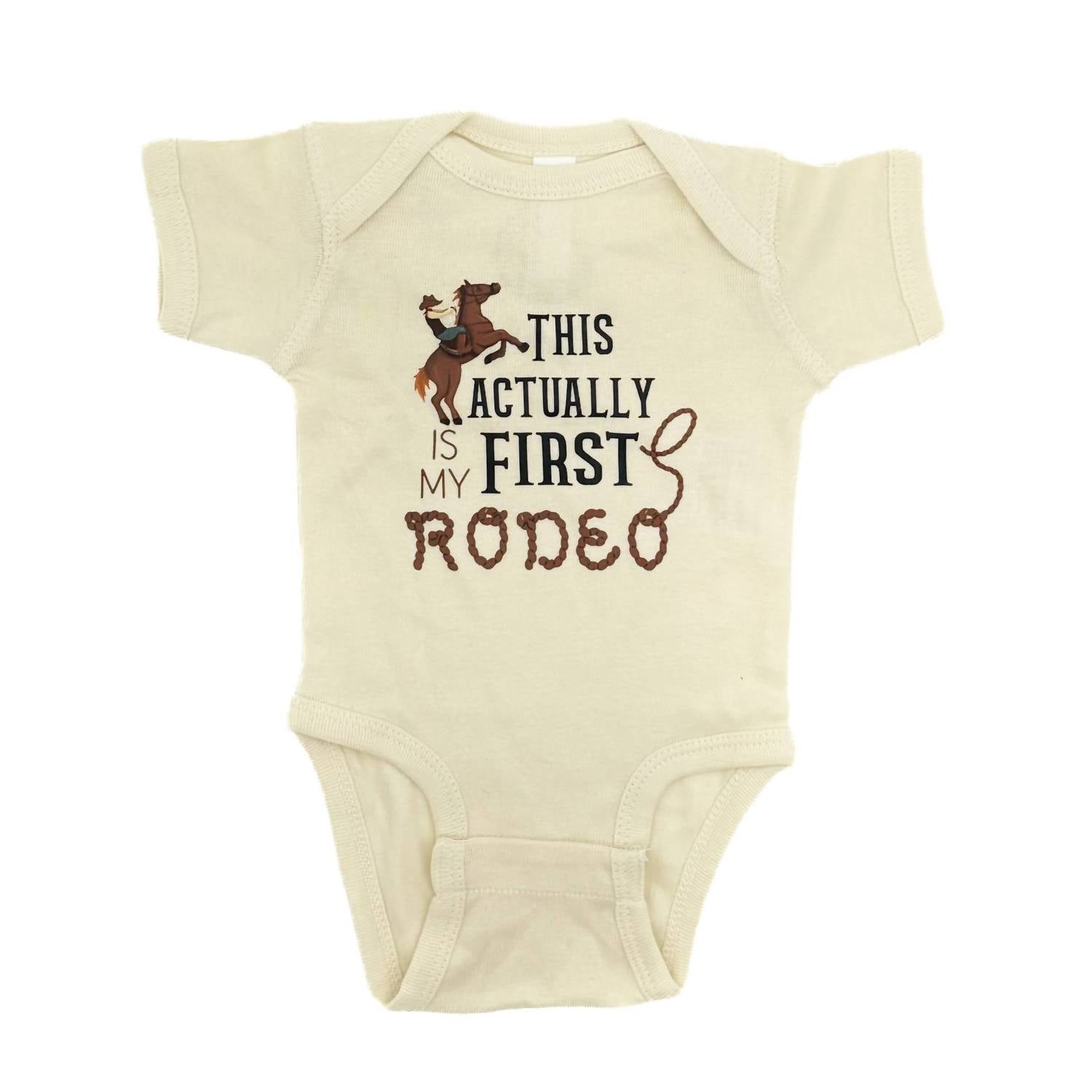 Sage & Soil - Infant This Actually Is My First Rodeo Bodysuit