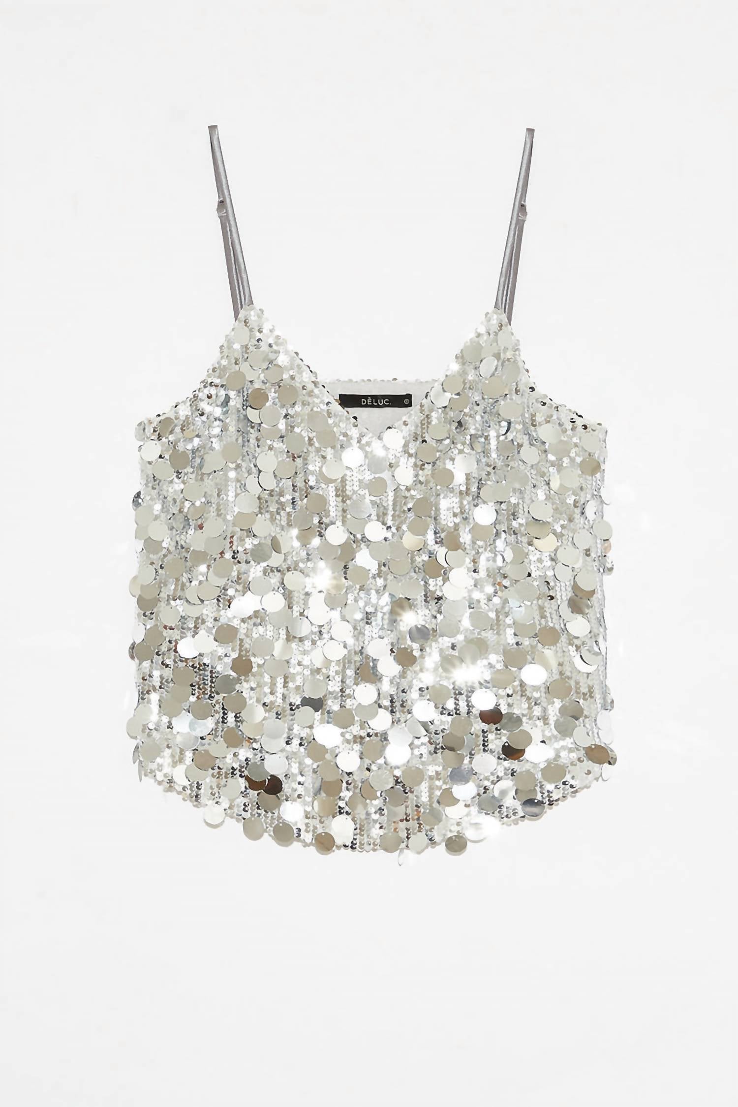 DELUC Mentha Top in silver - women's shirt - view 4