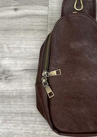 Zenana - Women's Vegan Leather Sling Crossbody Bag