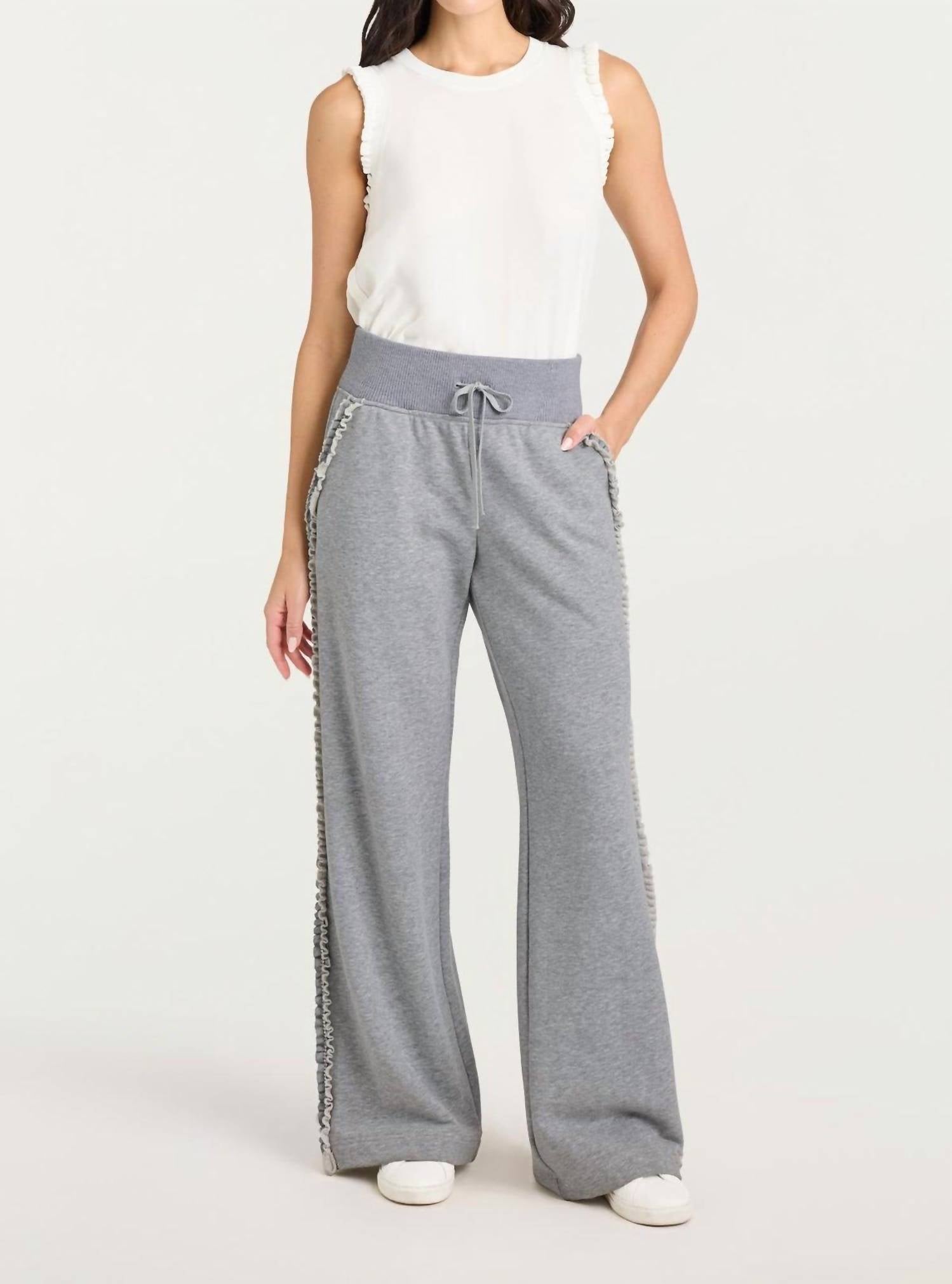Cinq A Sept - Ruffle Rhinestone Heather Maddie Pants