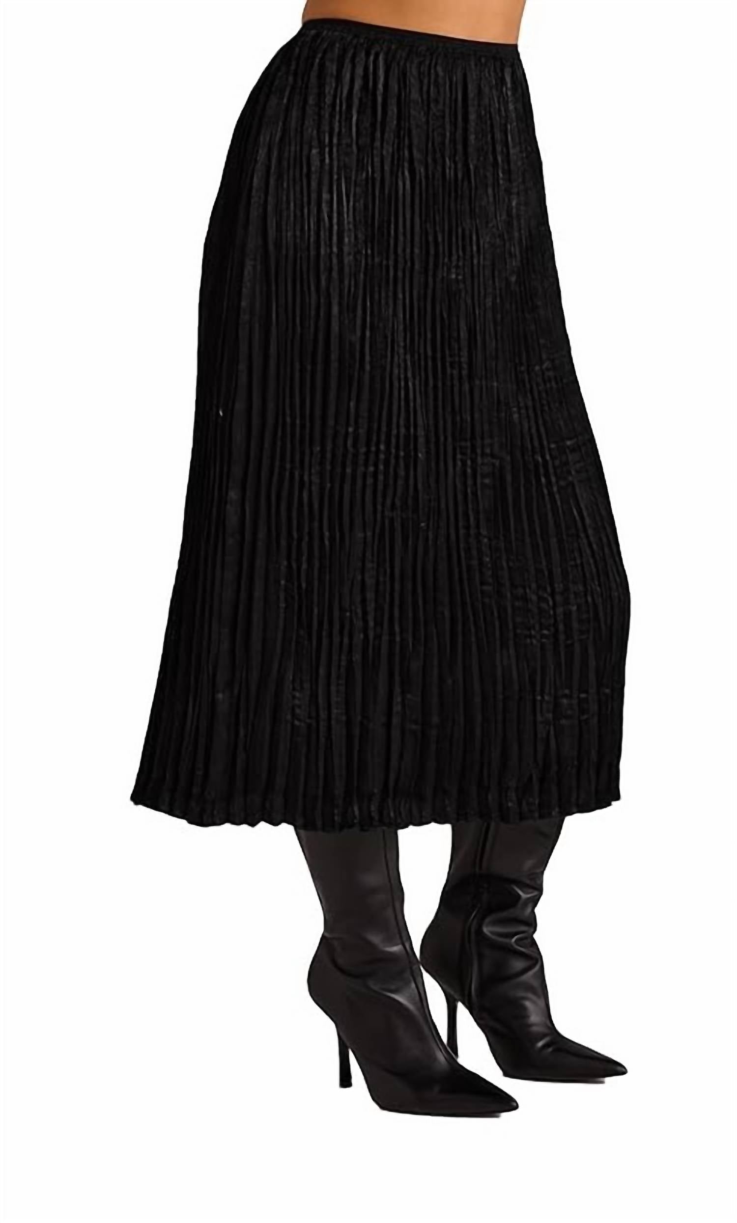 Bella Dahl - Variegated Pleat Midi Skirt