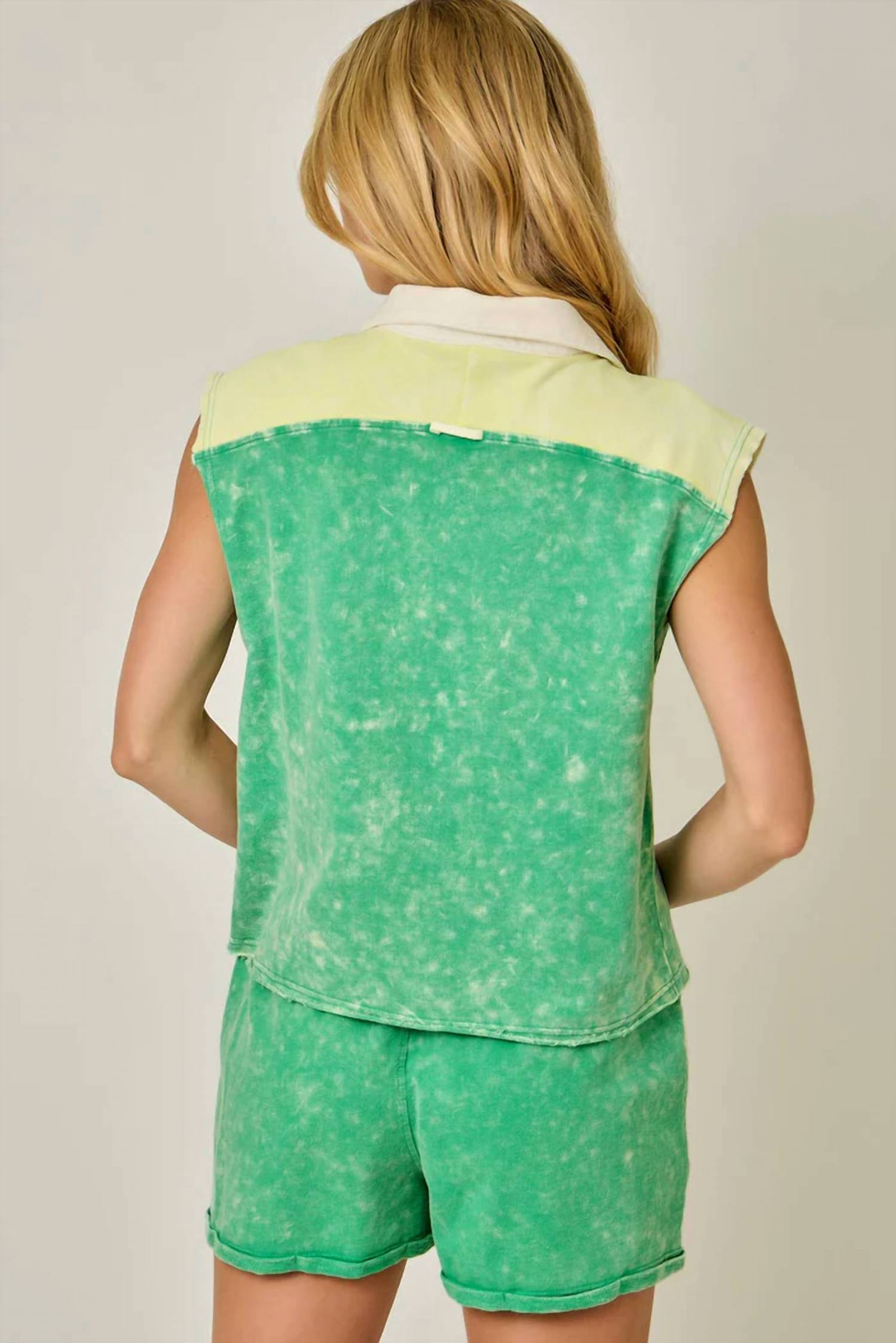 Mystree - Half Zip Terry Top