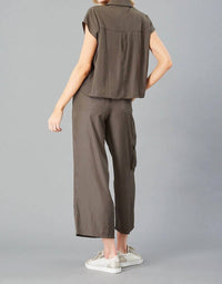 Lola & Sophie - Collar V-neck Boxy Top