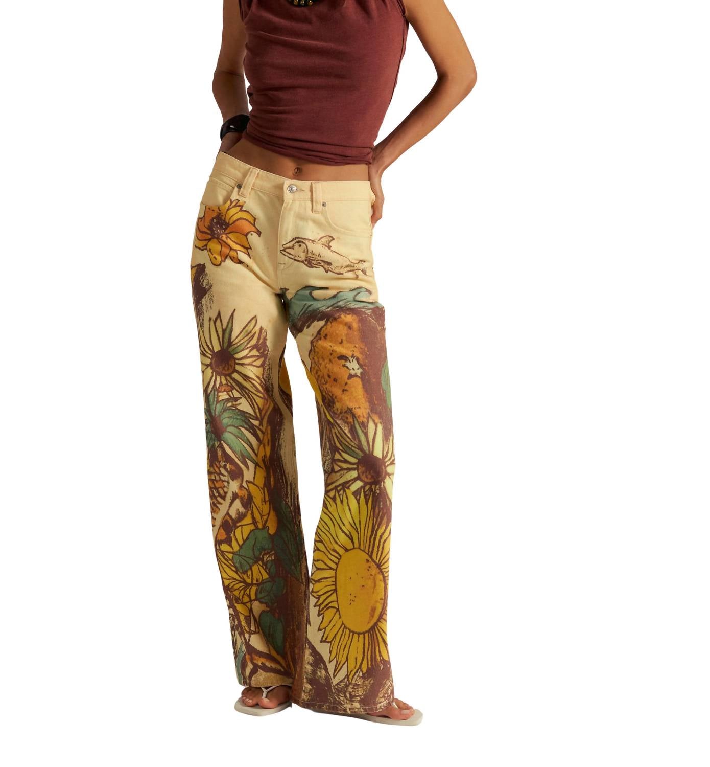 Free People - Women's Tinsley Printed Jeans