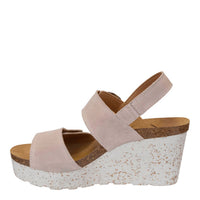 OTBT Women's Peasant Wedge Sandals in rosette - women's shoe