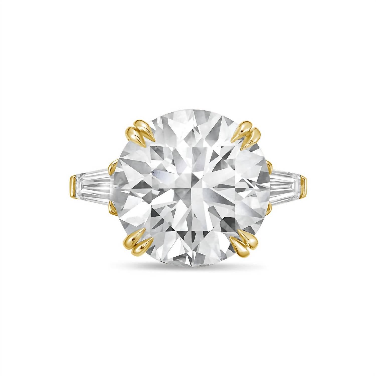 Diana M Jewels - Women's Round & Baguette Lab-grown Diamond Jewelry Ring (15.00 Ct) - Grand