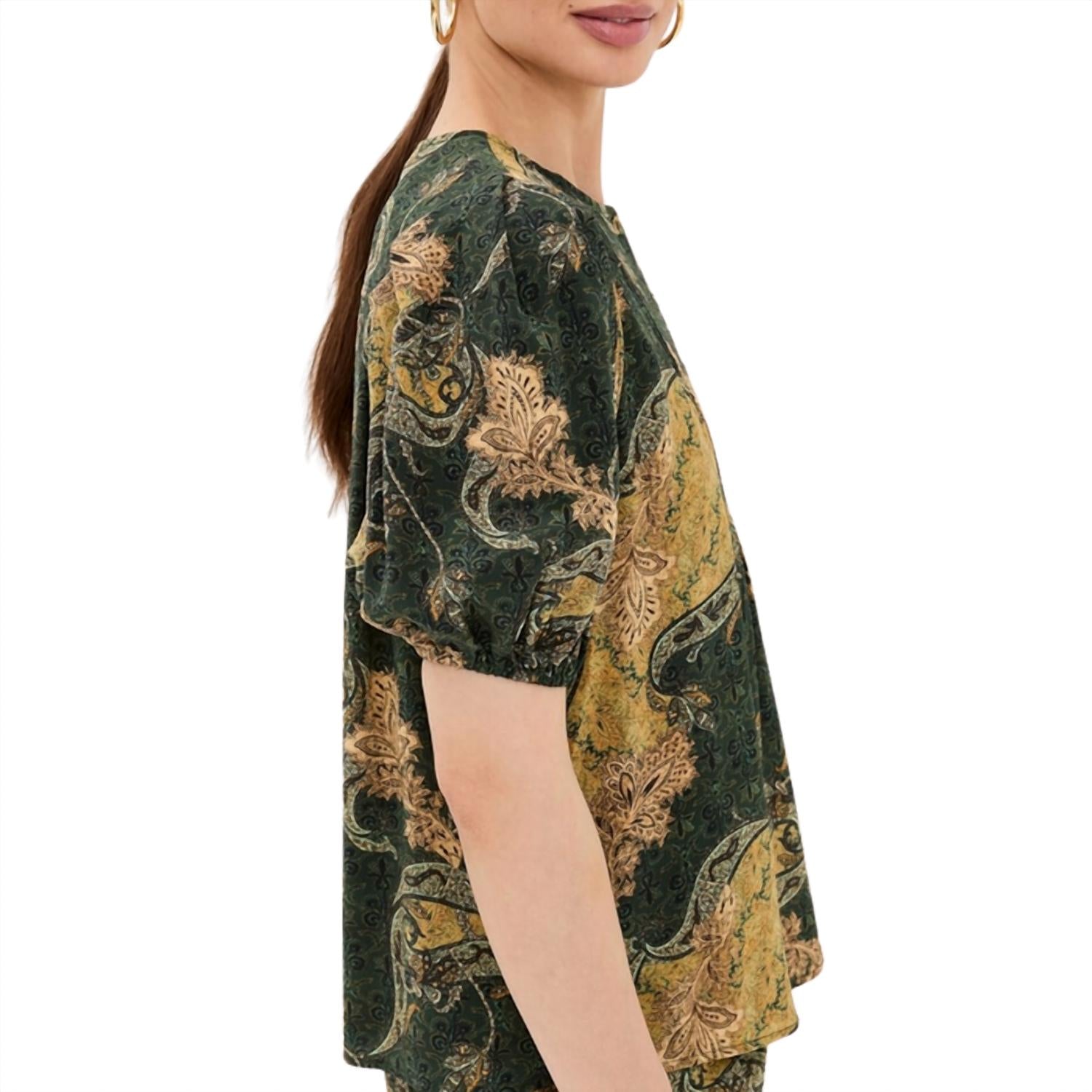 Ulla Johnson Women's Lila Top in alpine - women's blouse - alternate view