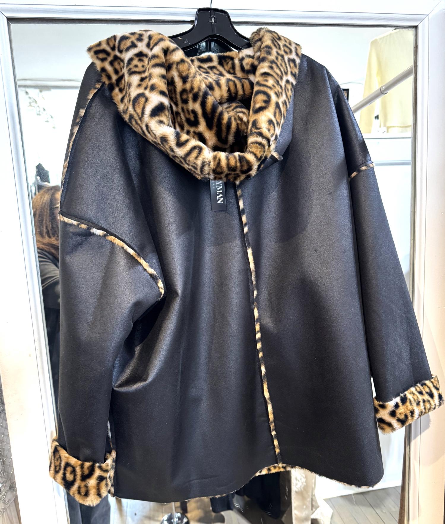 Frank Lyman - Women's Reversible Leather Jacket