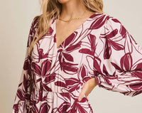 FAIRE Paint The Town Mini Dress - Plus in pink - women's dress - detail view