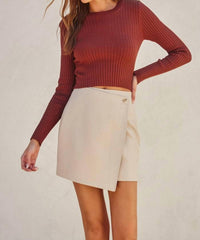 Dress Forum - Vegan Leather Mini Skirt