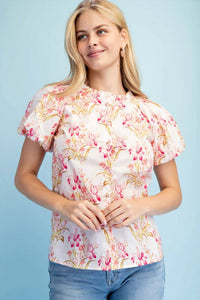 Gigio - Floral Button Down Top