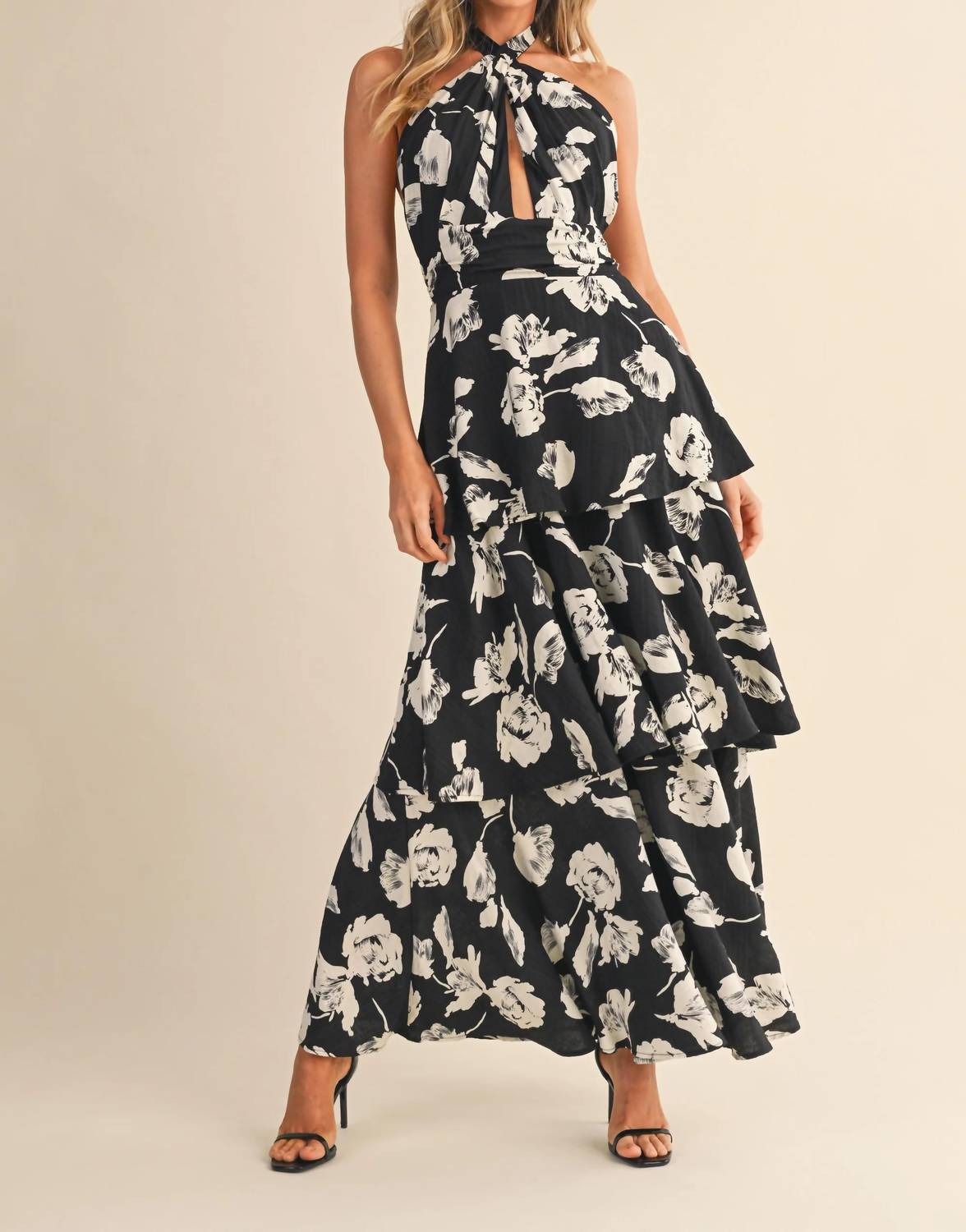 Klesis - Carrie Halter Neck Maxi Dress