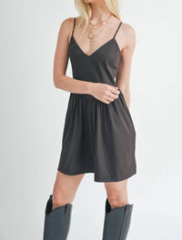 Sage The Label - Lend Love Corset Seam Flare Mini Dress