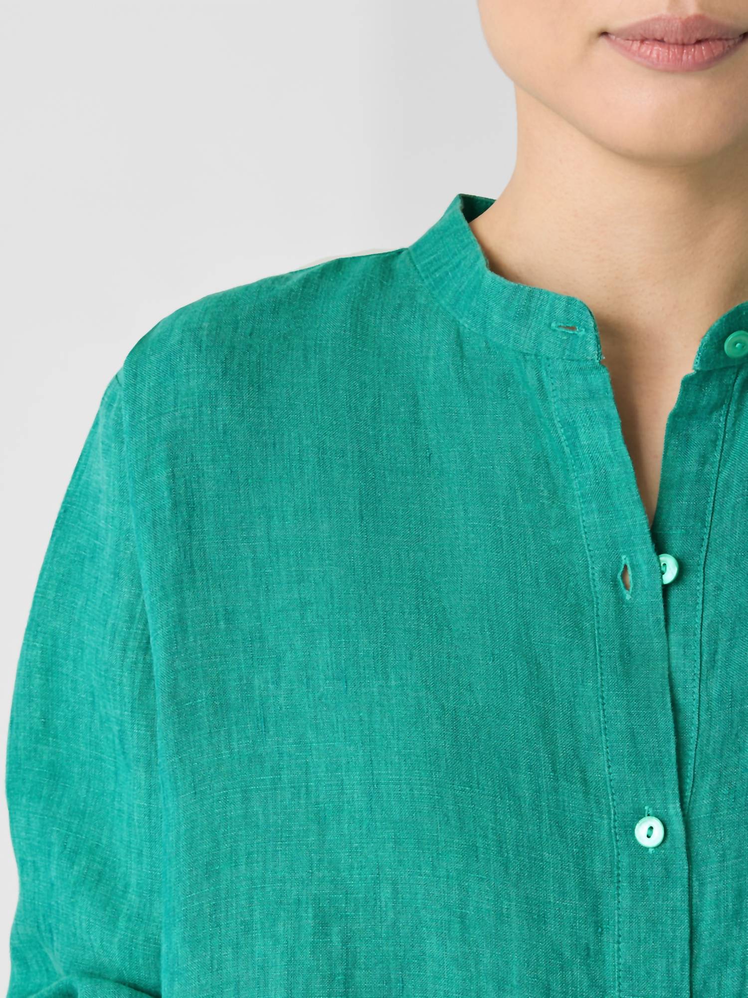 Eileen Fisher - Washed Organic Linen Délavé Shirtdress