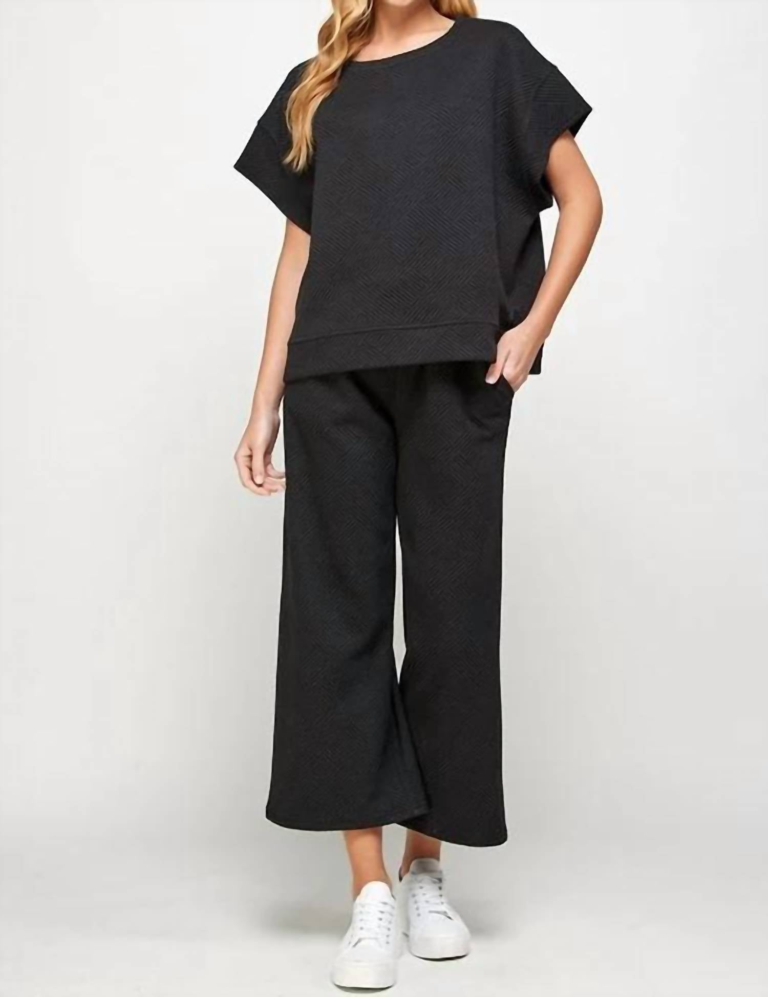 See And Be Seen - Textured Pant Set