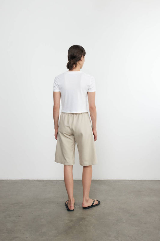 Enza Costa - SUPIMA COTTON CROPPED PERFECT TEE
