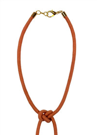 Sasha - Women's Tallulah Shoelace Square Knot Bolo Necklace