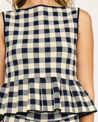 Lucy Paris - Clara Peplum Set Knit Top & Monette Pants