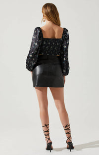 Astr - Josephine Puff Sleeve Top