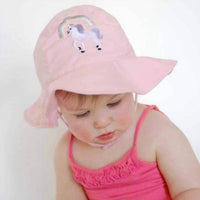Huggalugs - Baby Girls Unicorn Upf 50+ Sunhat