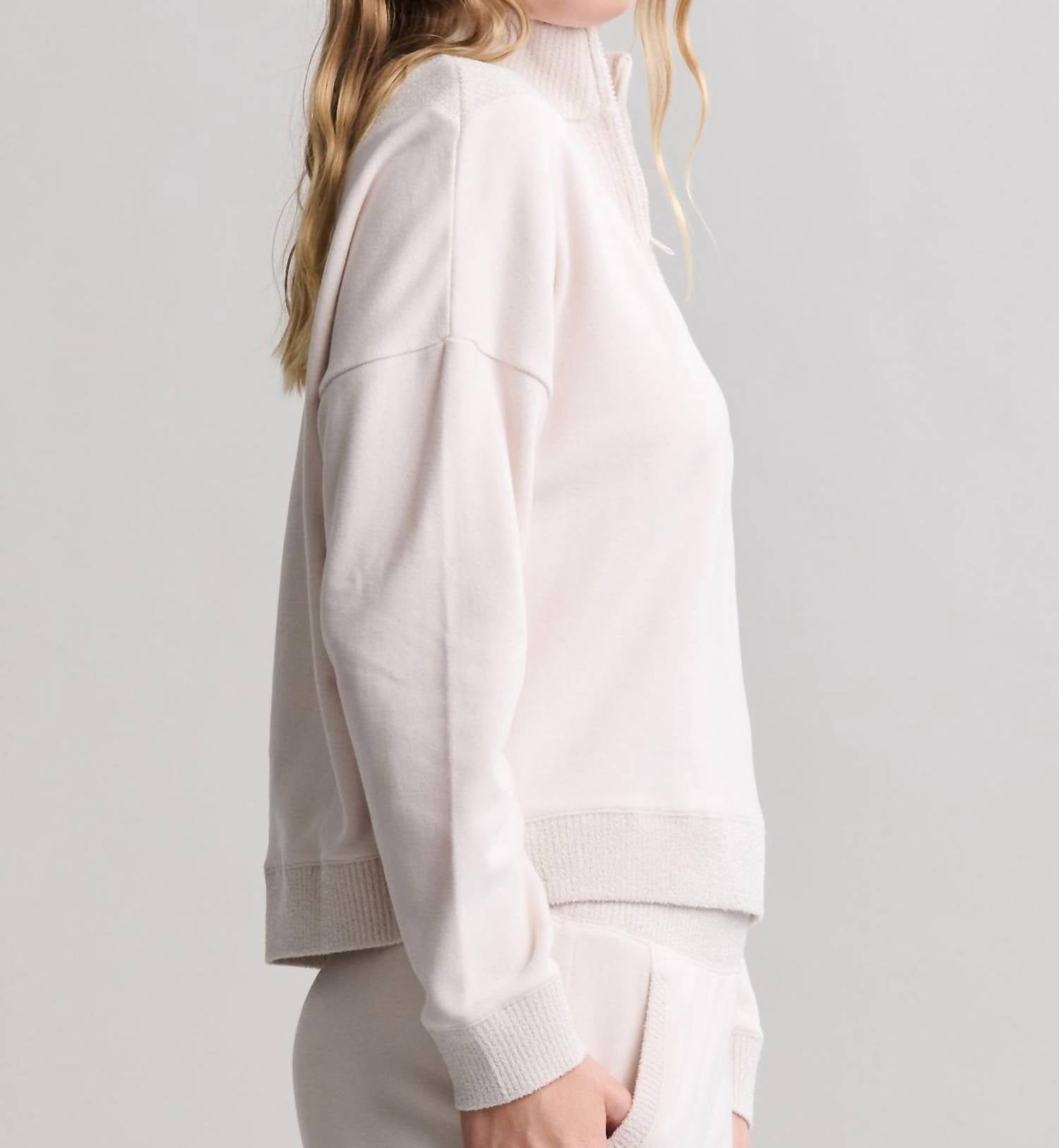 Barefoot Dreams - Cozychic Ultra Lite Rib Quarter Zip Pullover