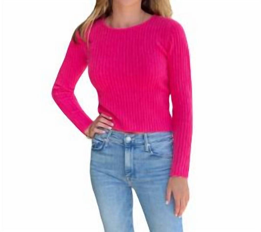 Open Back Ribbed Sweater