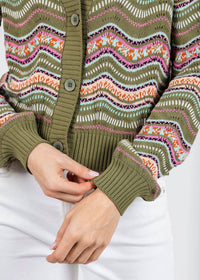 Aldo Martins - Kilie Waves Button Front Cardigan