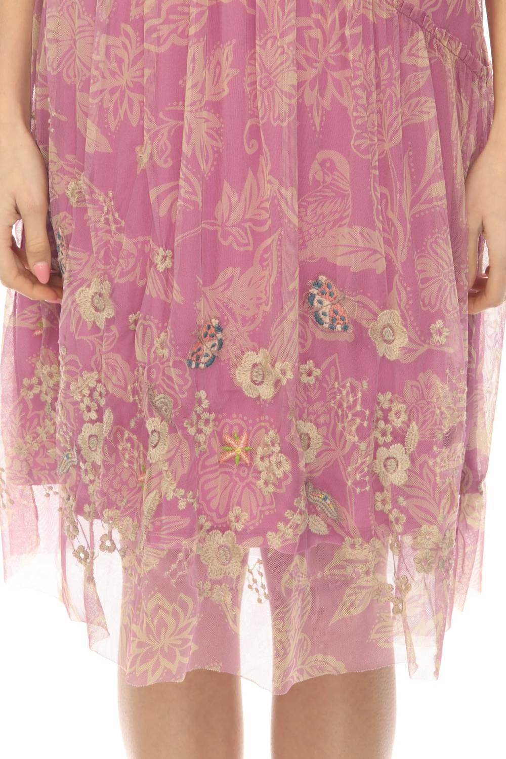 Johnny Was - Mazzy Trim Dress With Slip