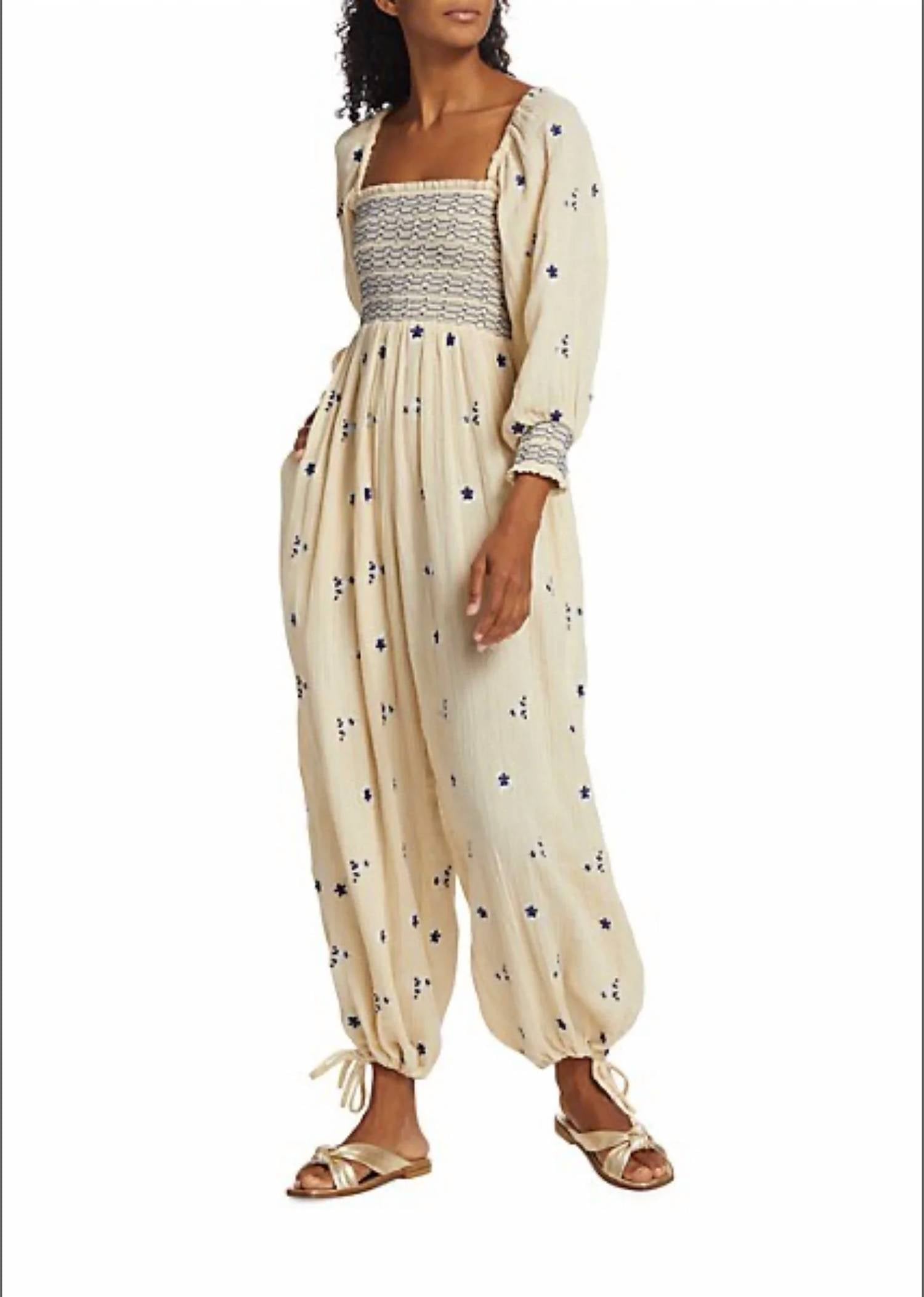 Free People - Embroidered Dahlia Jumpsuit
