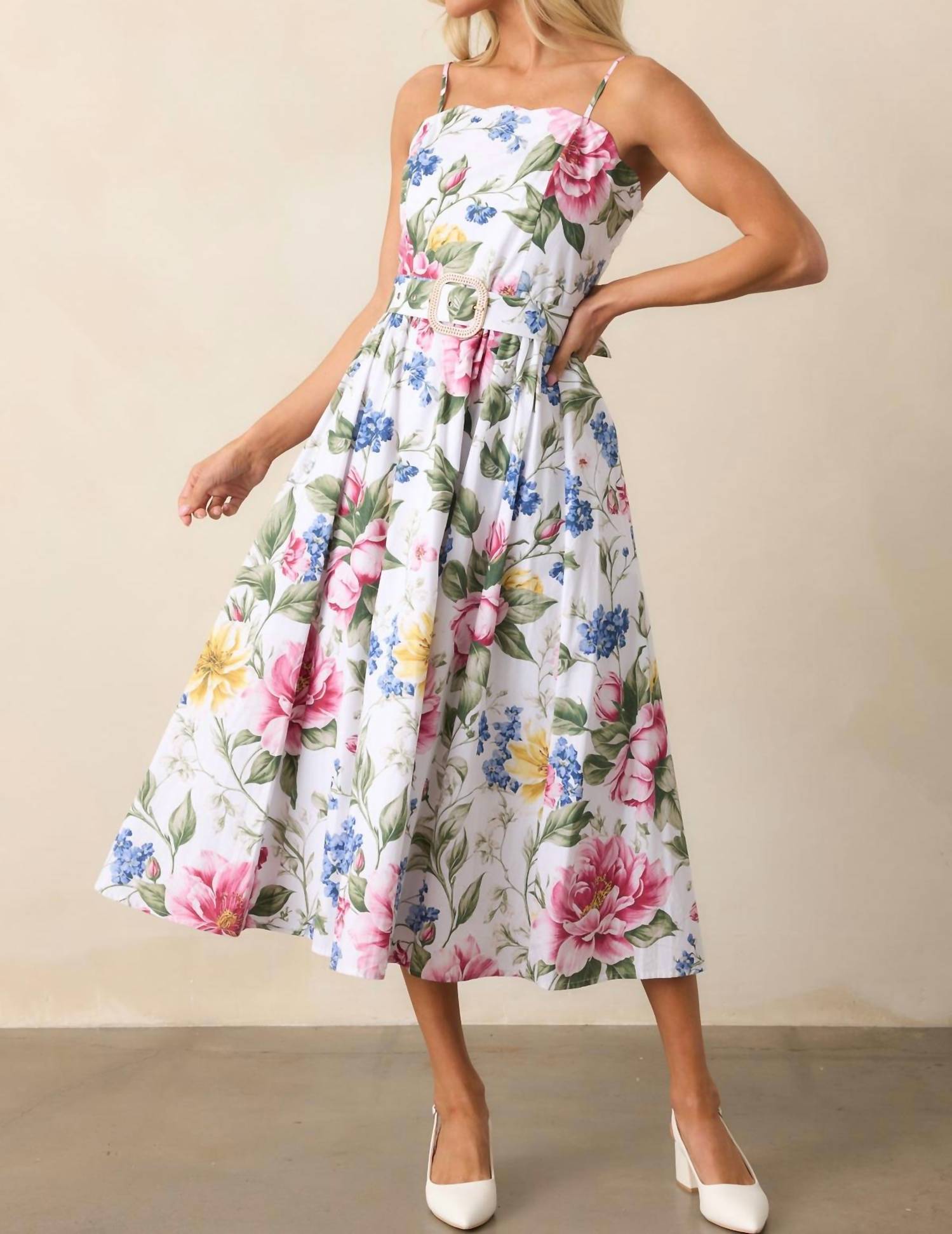 Prosperina - Colette Belted Midi Dress