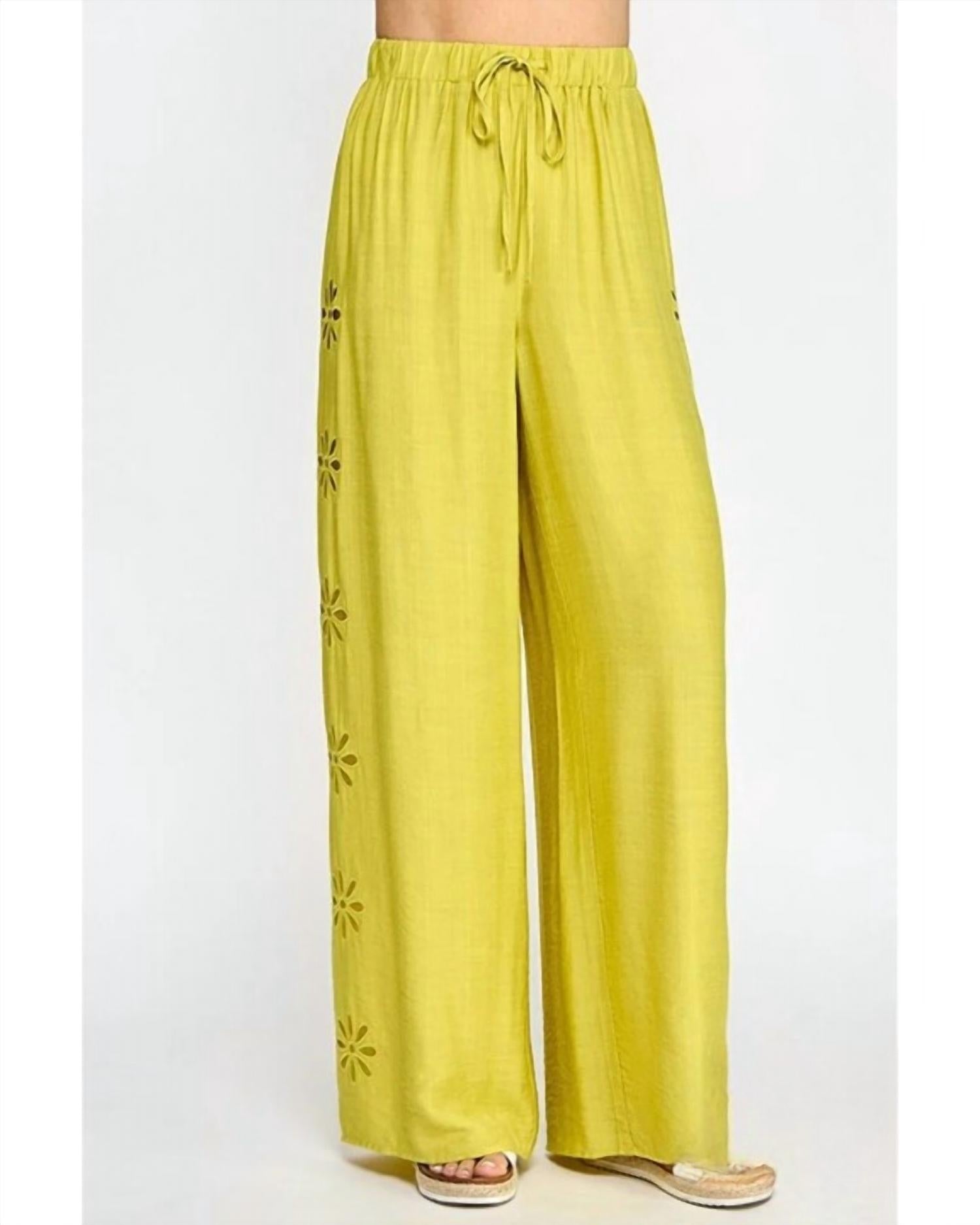 Milk & Honey - Flower Cut Out With Embroidery Pants