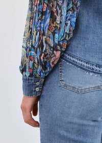 Fdj - Payson Pleated Sleeve Chambray Shirt