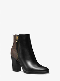 Michael Kors - Women's Britt Signature Logo Trim Ankle Boot
